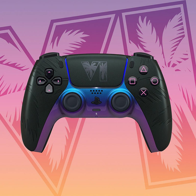 Manette sans fil DualSense® - Édition limitée Grand Theft Auto VI Black - pour PS5, PC, Mac et mobile