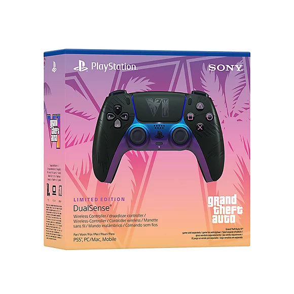 Manette sans fil DualSense® - Édition limitée Grand Theft Auto VI Black - pour PS5, PC, Mac et mobile