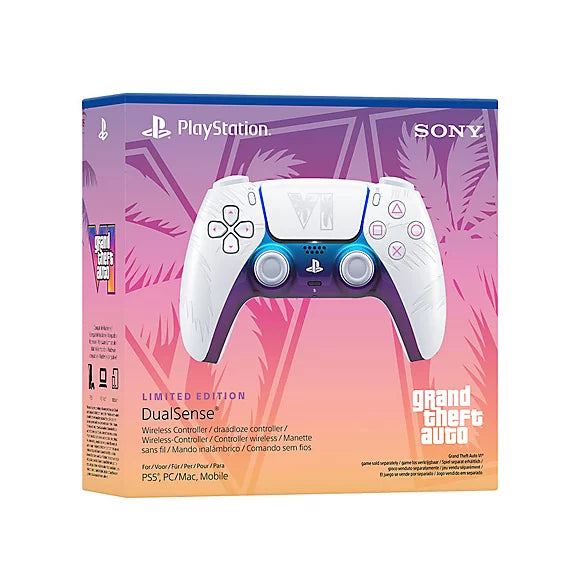 Manette sans fil DualSense® - Édition limitée Grand Theft Auto VI White - pour PS5, PC, Mac et mobile