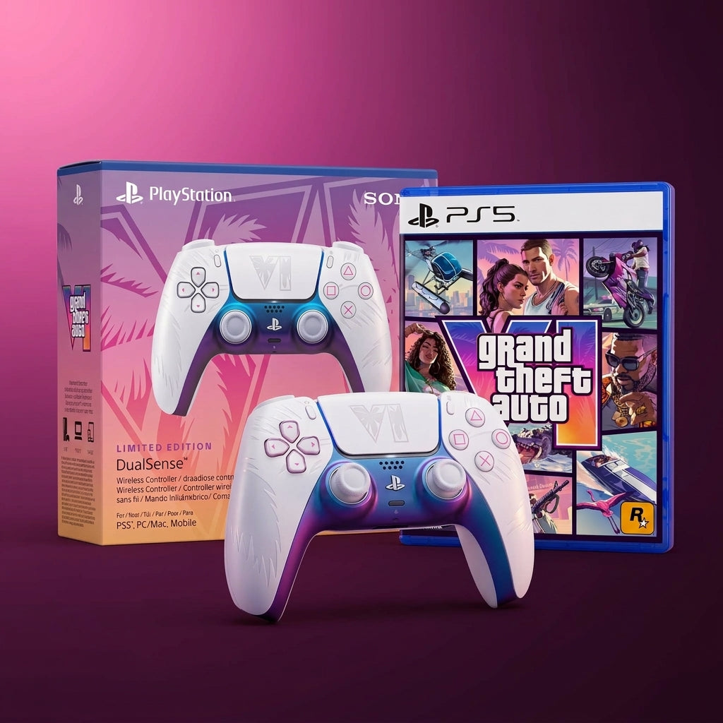 Pack Grand Theft Auto VI + Manette DualSense Blanche