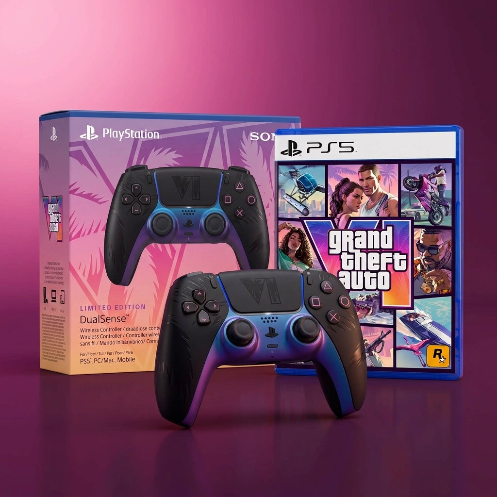 Pack Grand Theft Auto VI + Manette DualSense Noire