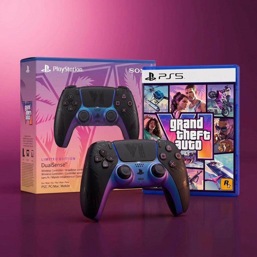 Pack Grand Theft Auto VI + Manette DualSense Noire